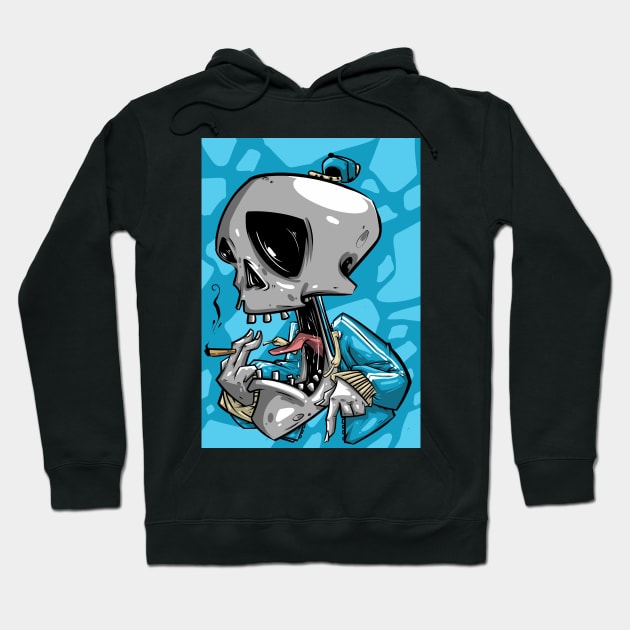 skull street Hoodie by Shtwork